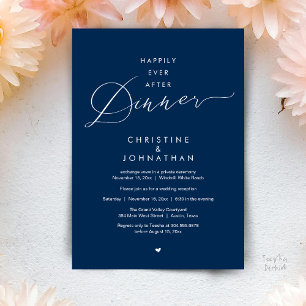 Invitación Cena de Después de Felices para Siempre Recepción