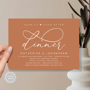 Invitación Cena de Después Felices para Siempre, Fiesta Román