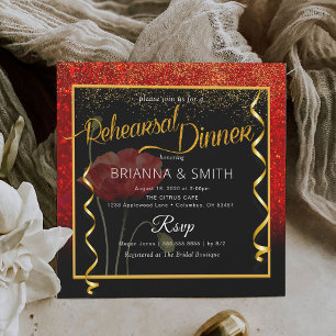 Invitación Cena de elegante caligrafía