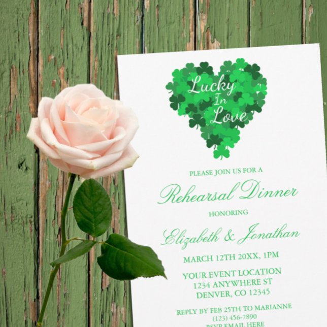 Invitación Cena De Enamorados Con Suerte (Subido por el creador)