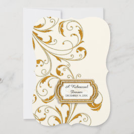 Invitación Cena de ensayo, antiguo Regalo de Hollywood de Gla