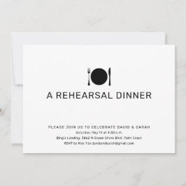 Invitación Cena de ensayo básica