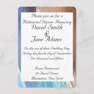 Invitación Cena de ensayo boda