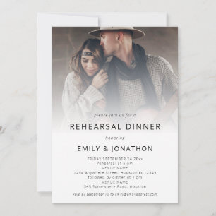 Invitación Cena de ensayo bohemias de fotografía superpuesta