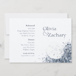 Invitación Cena de ensayo Boho Ocean Sand