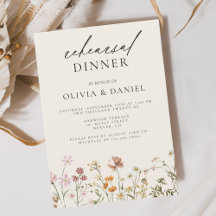 Cena de ensayo Boho Wildflower Beige