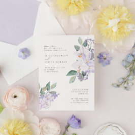 Invitación Cena de ensayo botánico acuarela