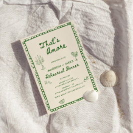 Invitación Cena de ensayo con manos pintadas en italiano