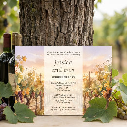Invitación Cena de Ensayo de Acuarela del Paseo de la Puesta 