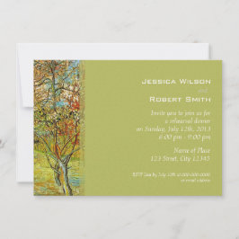 Invitación Cena de ensayo de arte floral vintage