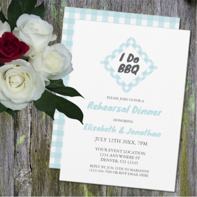 Invitación Cena de ensayo de barbacoa (Subido por el creador)