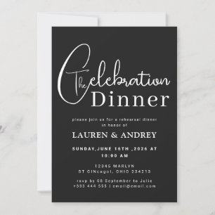Invitación Cena de Ensayo de Boda