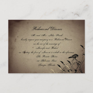 Invitación Cena de ensayo de Boda de la Casa Gótica