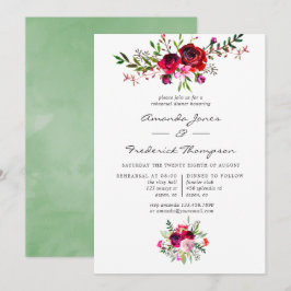 Invitación Cena de ensayo de boda de otoño