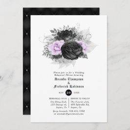 Invitación Cena de ensayo de Boda gótico