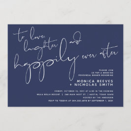 Invitación Cena de ensayo de Boda manuscrito Minimalista