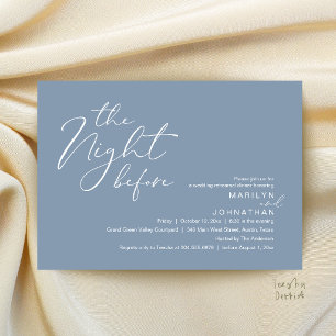Invitación Cena de ensayo de boda moderna la noche antes