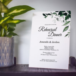 Invitación Cena de ensayo de Boda neutro