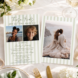 Invitación Cena de Ensayo de Boda para Estos Niños que se Cas