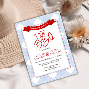 Invitación Cena de Ensayo de Boda para Parejas que Hacen BBQ