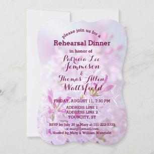 Invitación Cena de ensayo de boda personalizable