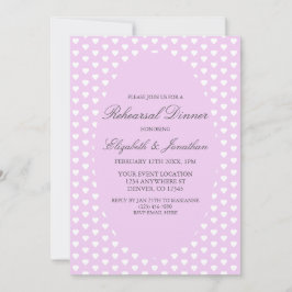 Invitación Cena de ensayo de Bodas morados