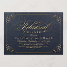 Cena de ensayo de caligrafía elegante de oro de la