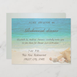 Invitación Cena de ensayo de cascos de playa