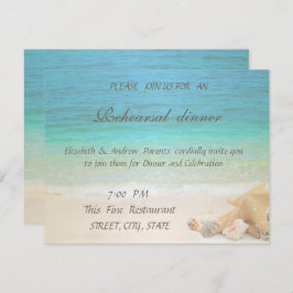 Invitación Cena de ensayo de cascos de playa