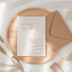 Invitación Cena de ensayo de escritura de terracota boho mode