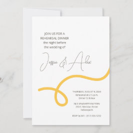 Invitación Cena de Ensayo de Espaguetis