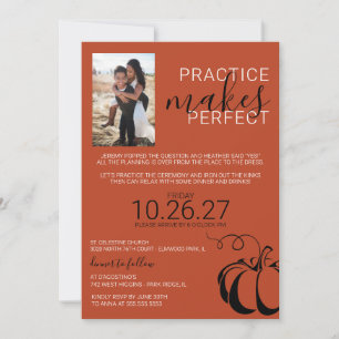 Invitación Cena de ensayo de especias de calabaza