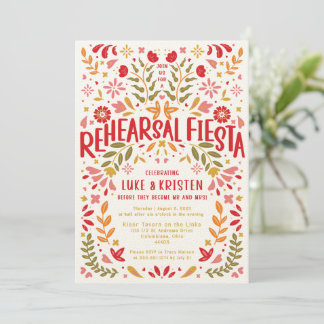 Invitación Cena de ensayo de Fiesta - Luke y Kris