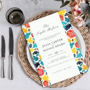 Invitación Cena de ensayo de girasoles de acuarela natural