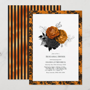 Invitación Cena de ensayo de Halloween gótico