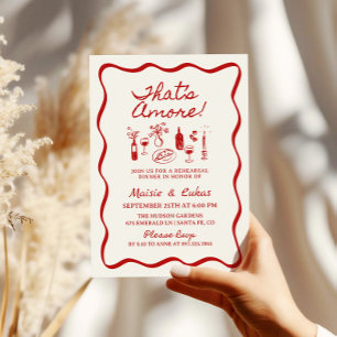 Invitación Cena de ensayo de Ilustracion italiano