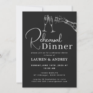 Invitación Cena de ensayo de la boda