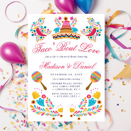 Invitación Cena de ensayo de la fiesta floral mexicana del so