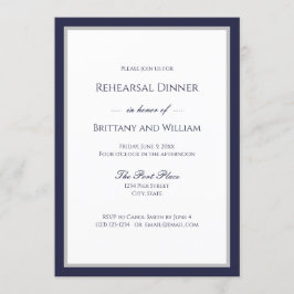 Invitación Cena de ensayo de la frontera azul de la marina cl