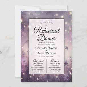 Invitación Cena de ensayo de la noche anterior a la boda de E
