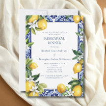 Cena de ensayo de limones amarillos azules mediter