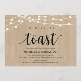 Invitación Cena de ensayo de luces de cadena rusa invita