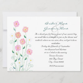 Invitación Cena de ensayo de margaritas de campo