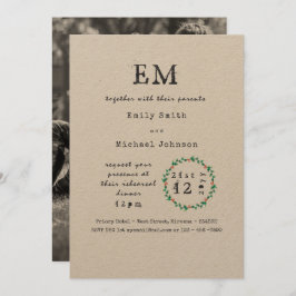 Invitación Cena de ensayo de navidad rusa invita a agregar FO