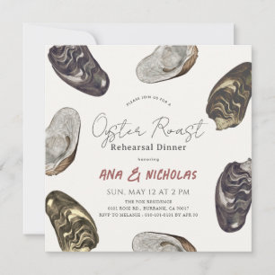 Invitación Cena de ensayo de ostras