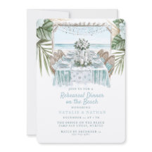 Cena de ensayo de playa | Boda de invierno