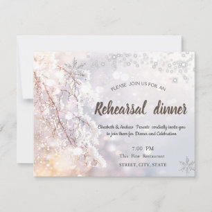 Invitación Cena de Ensayo de Ramas de País de las Maravillas 
