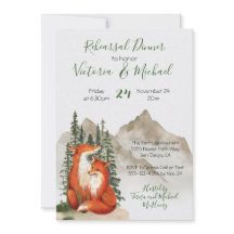 Cena de ensayo de Rustic Watercoler Forest Fox