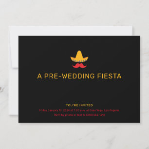 Invitación Cena de ensayo de temática mexicana