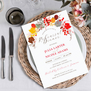Invitación Cena de ensayo de uvas de baya dulce floral france
